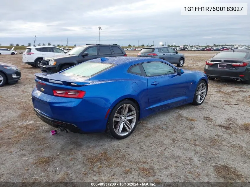 2016 Chevrolet Camaro 2Ss VIN: 1G1FH1R76G0183027 Lot: 40537209