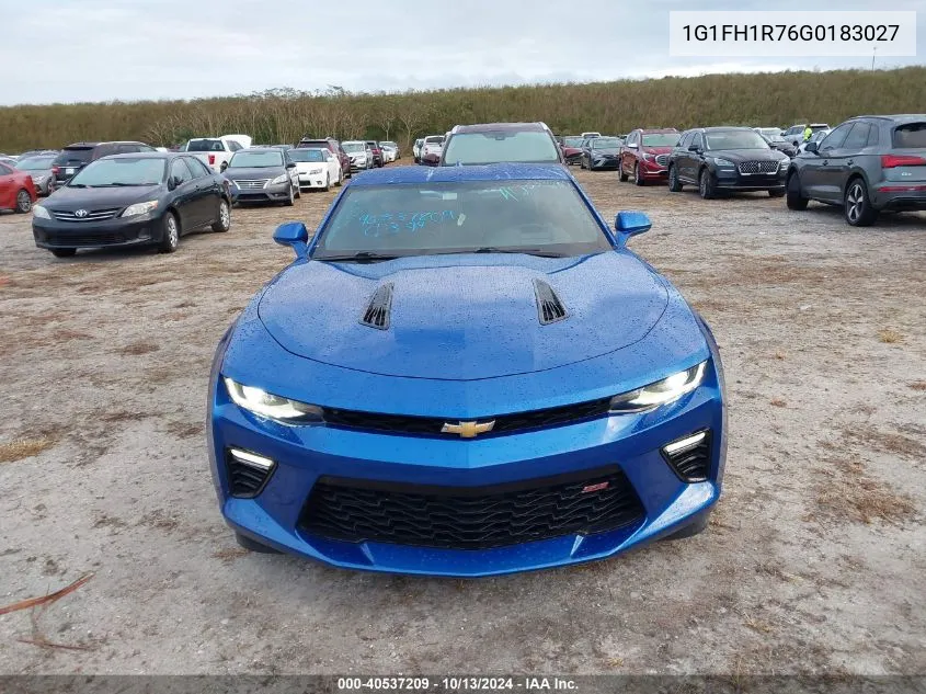 2016 Chevrolet Camaro 2Ss VIN: 1G1FH1R76G0183027 Lot: 40537209