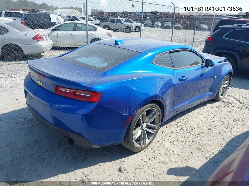 2016 Chevrolet Camaro 1Lt VIN: 1G1FB1RX1G0173636 Lot: 40540679