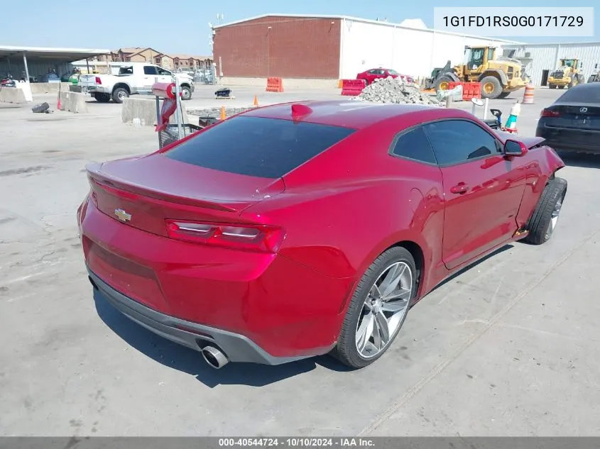 1G1FD1RS0G0171729 2016 Chevrolet Camaro 2Lt