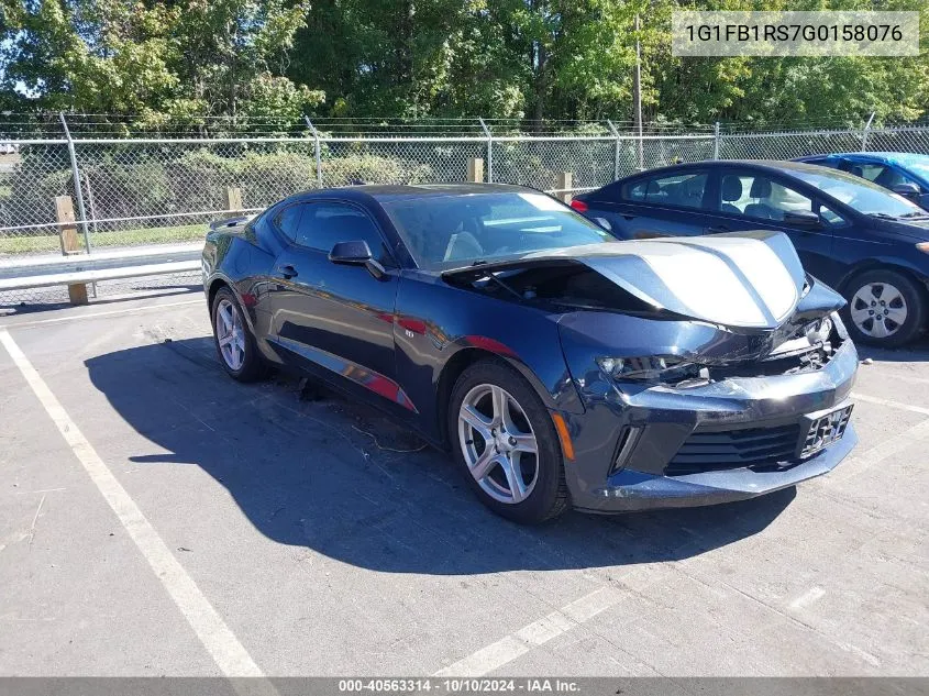 2016 Chevrolet Camaro 1Lt VIN: 1G1FB1RS7G0158076 Lot: 40563314