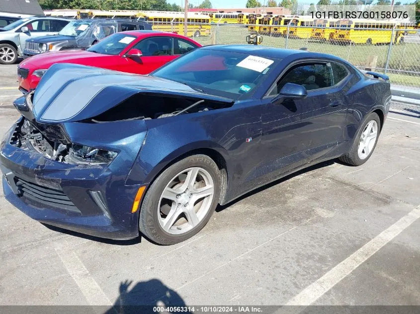 2016 Chevrolet Camaro 1Lt VIN: 1G1FB1RS7G0158076 Lot: 40563314