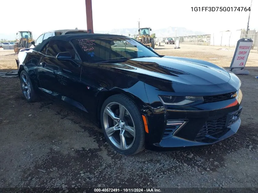 2016 Chevrolet Camaro 1Ss VIN: 1G1FF3D75G0174764 Lot: 40572491