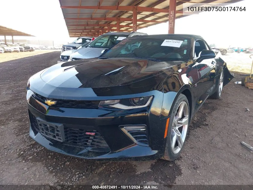 2016 Chevrolet Camaro 1Ss VIN: 1G1FF3D75G0174764 Lot: 40572491