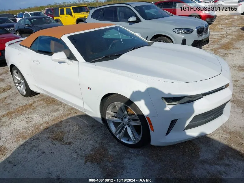 2016 Chevrolet Camaro 2Lt VIN: 1G1FD3DS3G0172165 Lot: 40610812