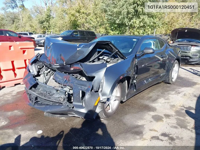 2016 Chevrolet Camaro 1Lt VIN: 1G1FA1RS0G0120451 Lot: 40622570