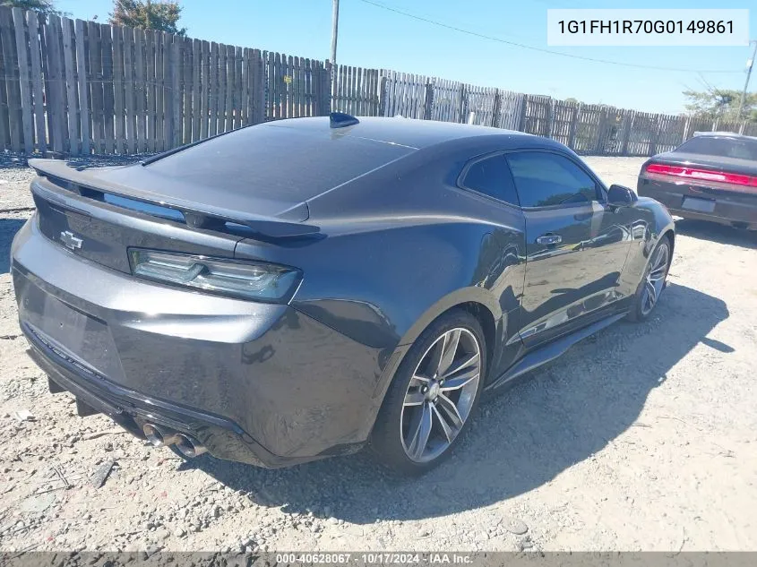 2016 Chevrolet Camaro 2Ss VIN: 1G1FH1R70G0149861 Lot: 40628067