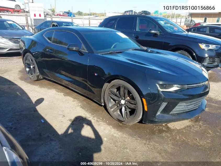 2016 Chevrolet Camaro 2Lt VIN: 1G1FD1RS1G0156866 Lot: 40639299