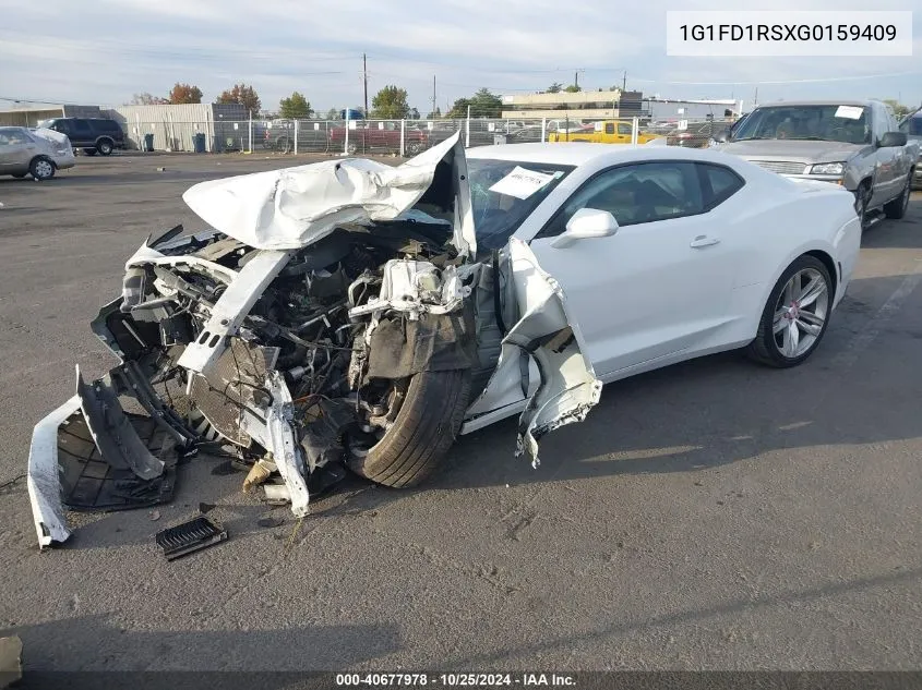 2016 Chevrolet Camaro 2Lt VIN: 1G1FD1RSXG0159409 Lot: 40677978