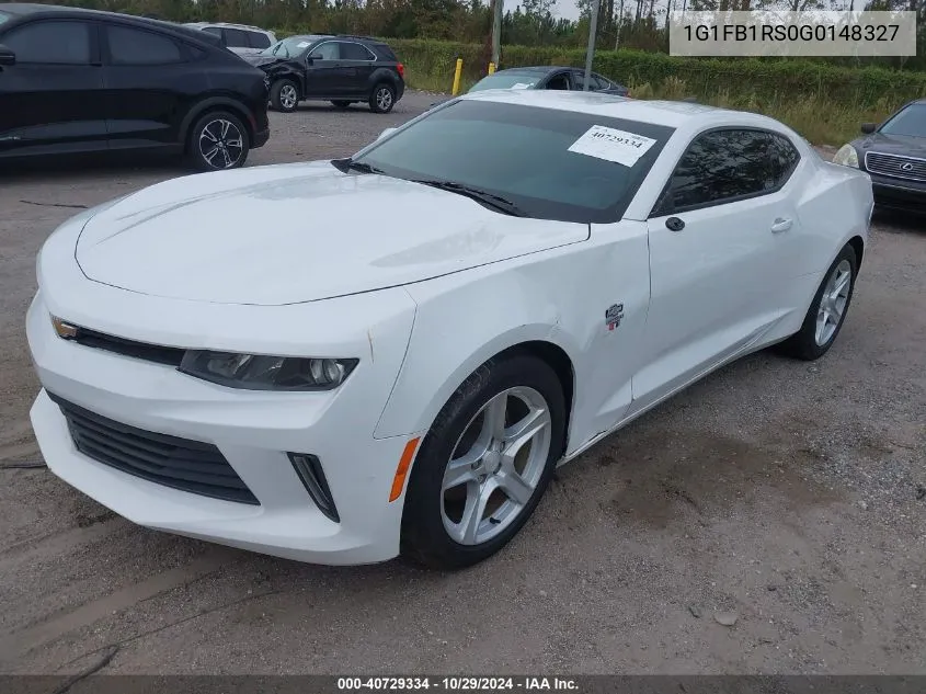 2016 Chevrolet Camaro 1Lt VIN: 1G1FB1RS0G0148327 Lot: 40729334