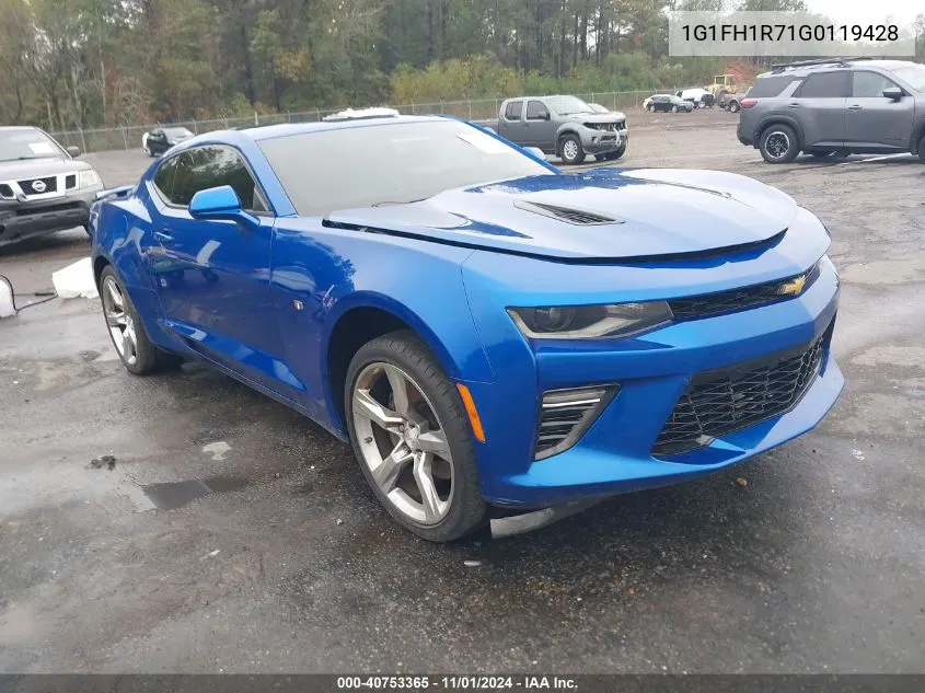 2016 Chevrolet Camaro 2Ss VIN: 1G1FH1R71G0119428 Lot: 40753365