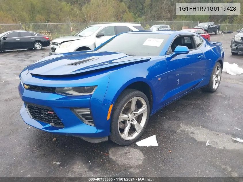 2016 Chevrolet Camaro 2Ss VIN: 1G1FH1R71G0119428 Lot: 40753365