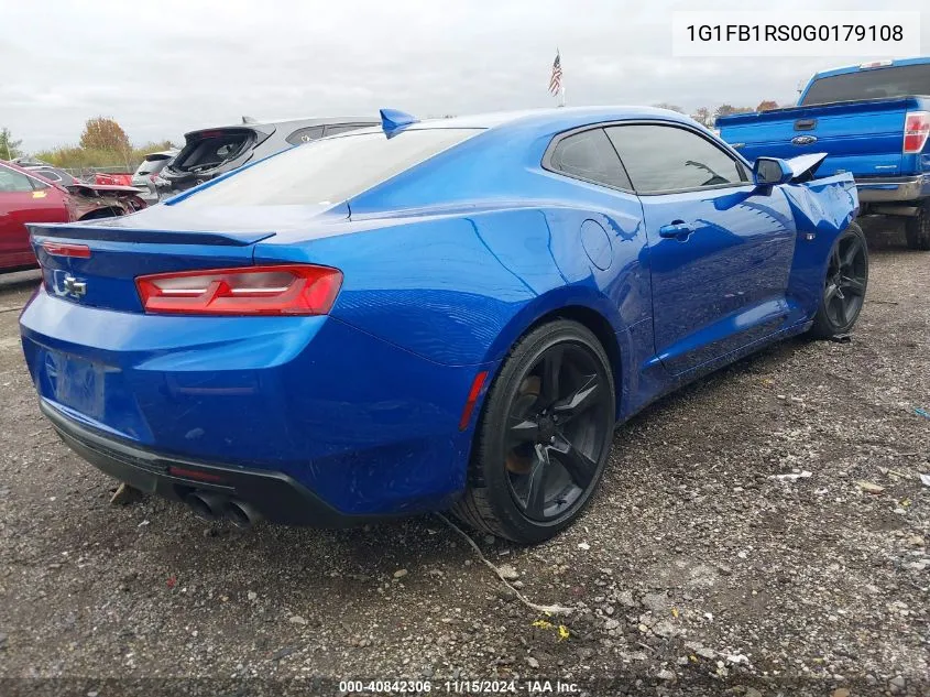 2016 Chevrolet Camaro 1Lt VIN: 1G1FB1RS0G0179108 Lot: 40842306