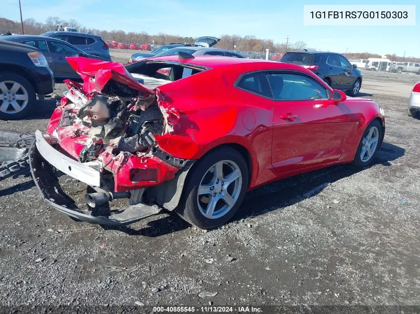 1G1FB1RS7G0150303 2016 Chevrolet Camaro 1Lt