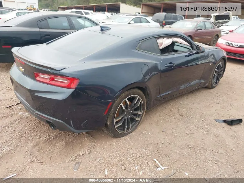 2016 Chevrolet Camaro 2Lt VIN: 1G1FD1RS8G0116297 Lot: 40856962