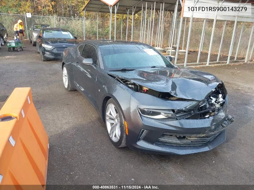 2016 Chevrolet Camaro 2Lt VIN: 1G1FD1RS9G0143279 Lot: 40863531