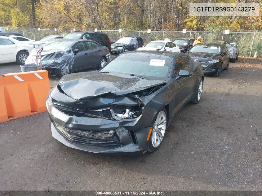 2016 Chevrolet Camaro 2Lt VIN: 1G1FD1RS9G0143279 Lot: 40863531