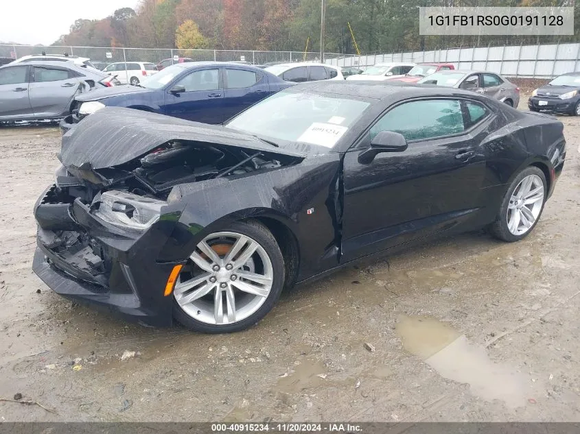 2016 Chevrolet Camaro 1Lt VIN: 1G1FB1RS0G0191128 Lot: 40915234