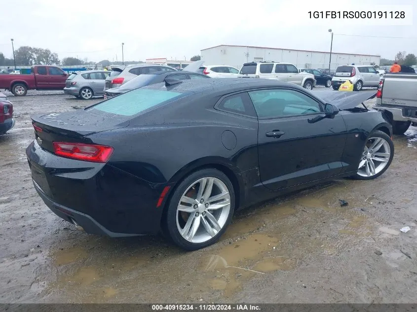 2016 Chevrolet Camaro 1Lt VIN: 1G1FB1RS0G0191128 Lot: 40915234