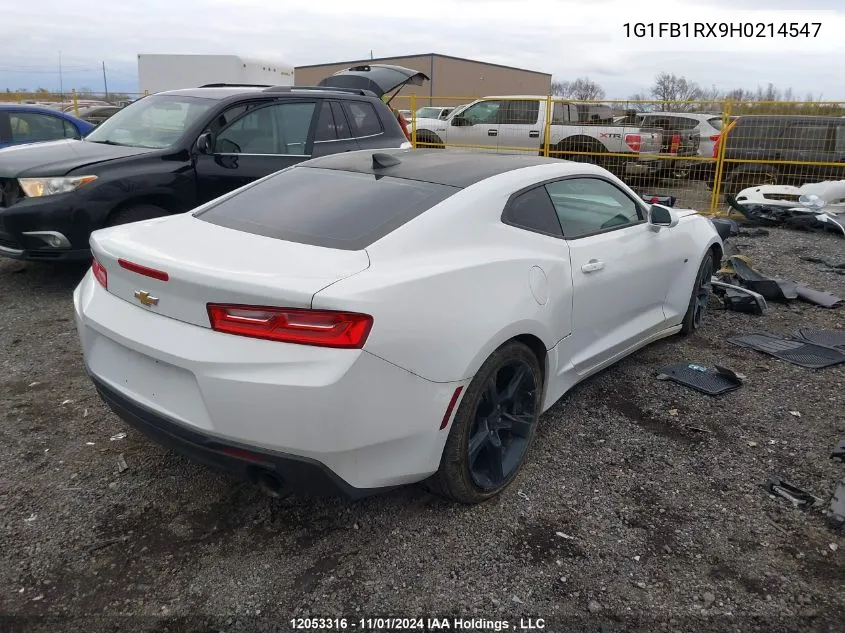 2017 Chevrolet Camaro VIN: 1G1FB1RX9H0214547 Lot: 12053316