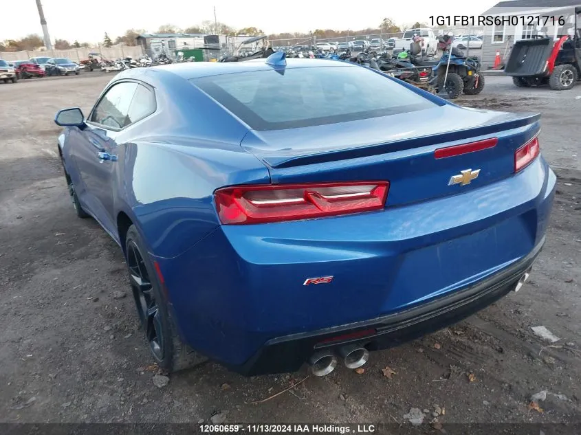 2017 Chevrolet Camaro Lt VIN: 1G1FB1RS6H0121716 Lot: 12060659