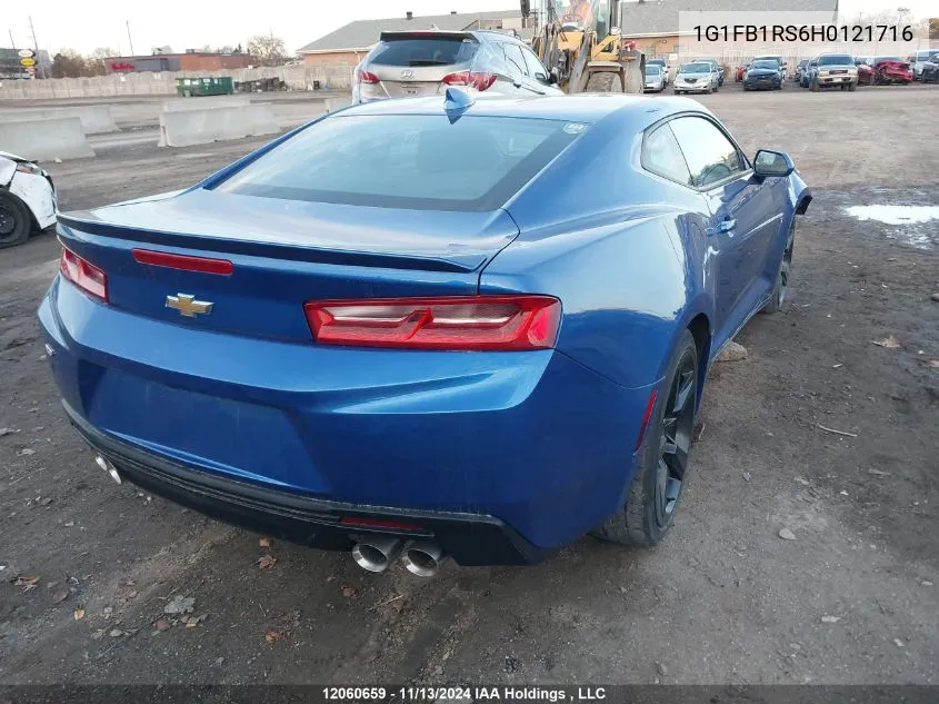 2017 Chevrolet Camaro Lt VIN: 1G1FB1RS6H0121716 Lot: 12060659