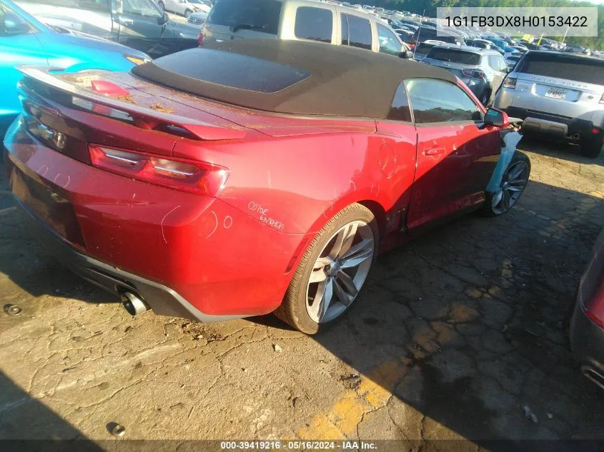 1G1FB3DX8H0153422 2017 Chevrolet Camaro 1Lt