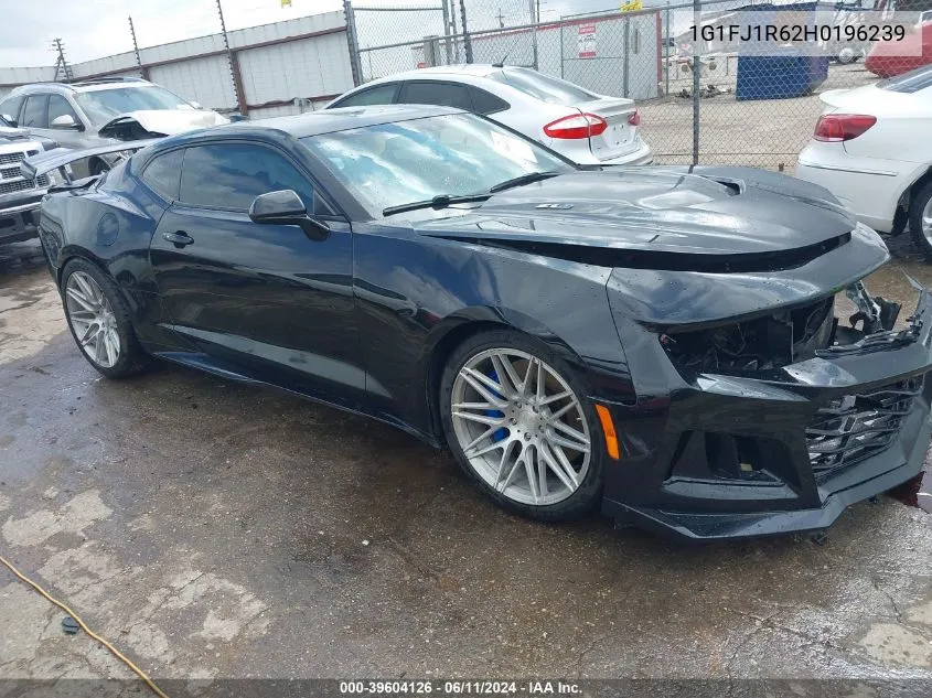 2017 Chevrolet Camaro Zl1 VIN: 1G1FJ1R62H0196239 Lot: 39604126