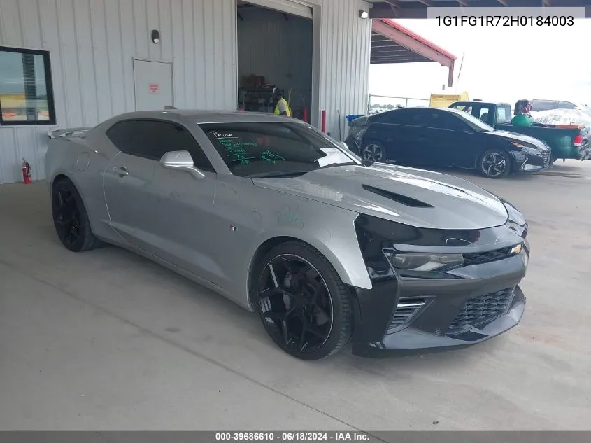 1G1FG1R72H0184003 2017 Chevrolet Camaro 2Ss