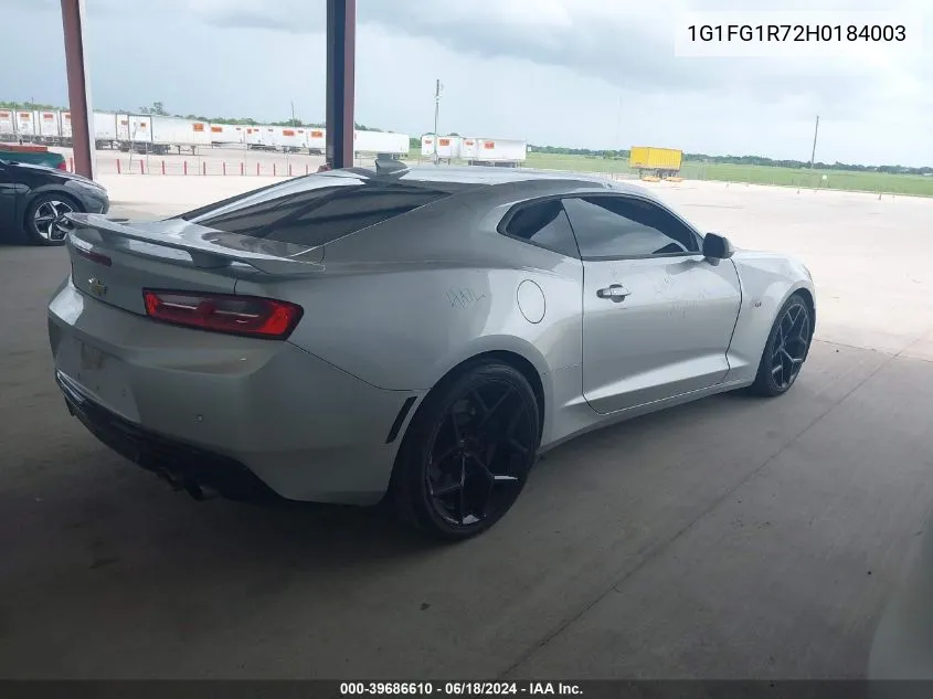 2017 Chevrolet Camaro 2Ss VIN: 1G1FG1R72H0184003 Lot: 39686610