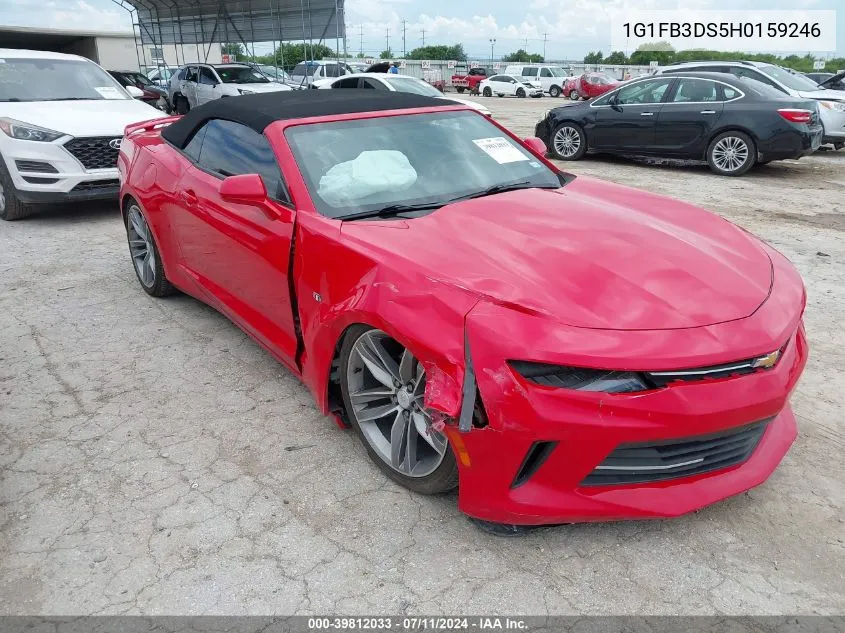 2017 Chevrolet Camaro 1Lt VIN: 1G1FB3DS5H0159246 Lot: 39812033