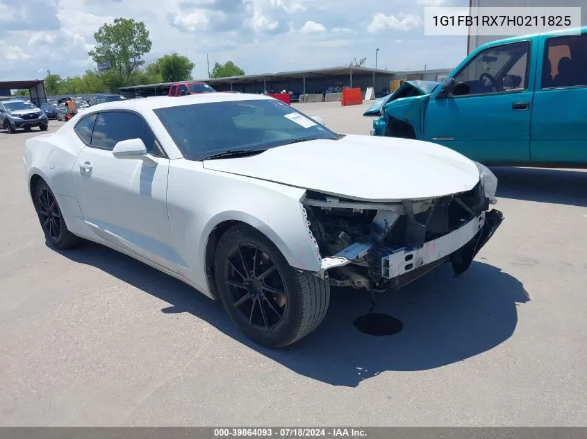 1G1FB1RX7H0211825 2017 Chevrolet Camaro 1Lt