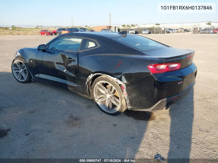 1G1FB1RX6H0137846 2017 Chevrolet Camaro 1Lt