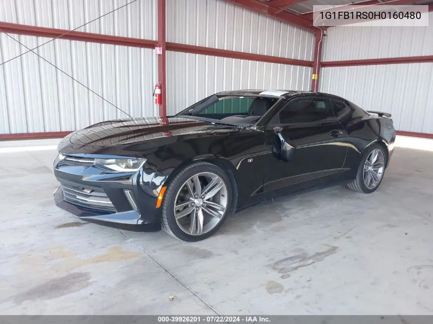 2017 Chevrolet Camaro 1Lt VIN: 1G1FB1RS0H0160480 Lot: 39926201