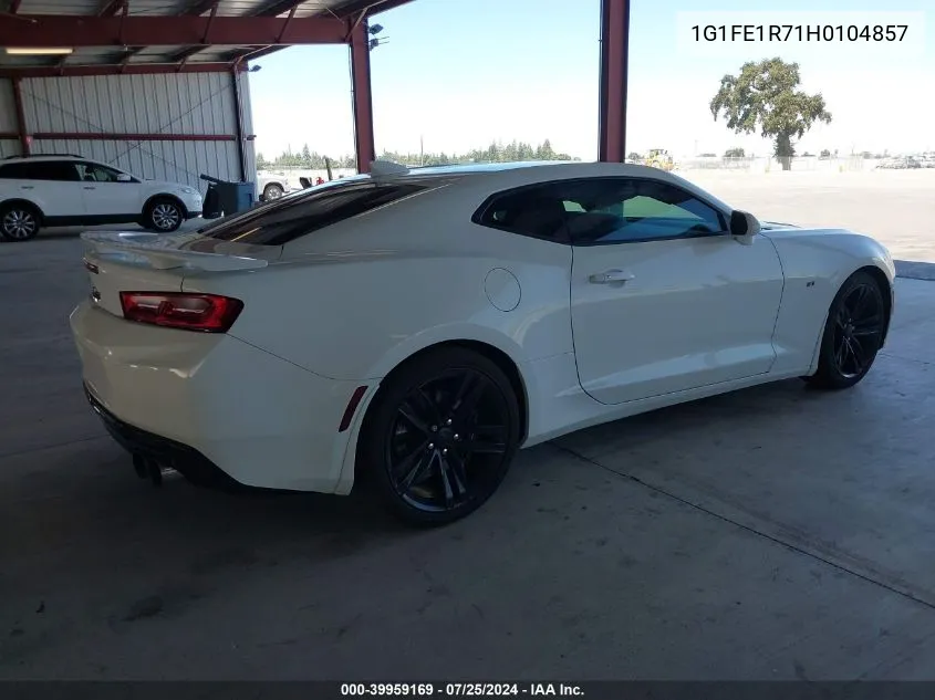 2017 Chevrolet Camaro 1Ss VIN: 1G1FE1R71H0104857 Lot: 39959169