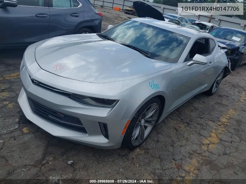 2017 Chevrolet Camaro 2Lt VIN: 1G1FD1RX4H0147706 Lot: 39969808