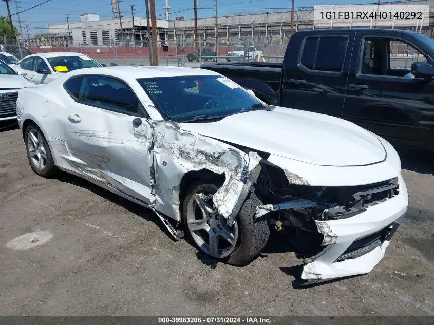 2017 Chevrolet Camaro 1Lt VIN: 1G1FB1RX4H0140292 Lot: 39983208