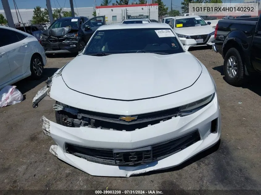 1G1FB1RX4H0140292 2017 Chevrolet Camaro 1Lt