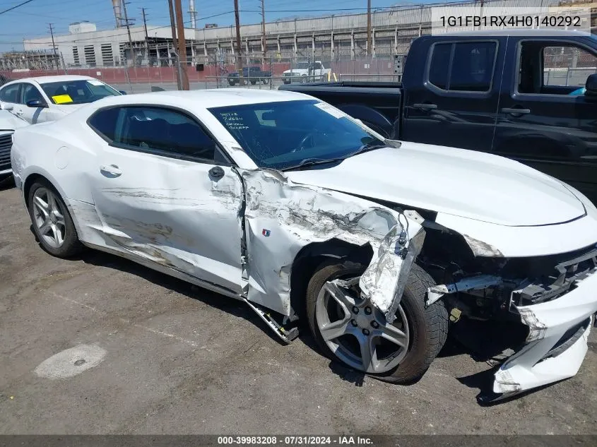 2017 Chevrolet Camaro 1Lt VIN: 1G1FB1RX4H0140292 Lot: 39983208