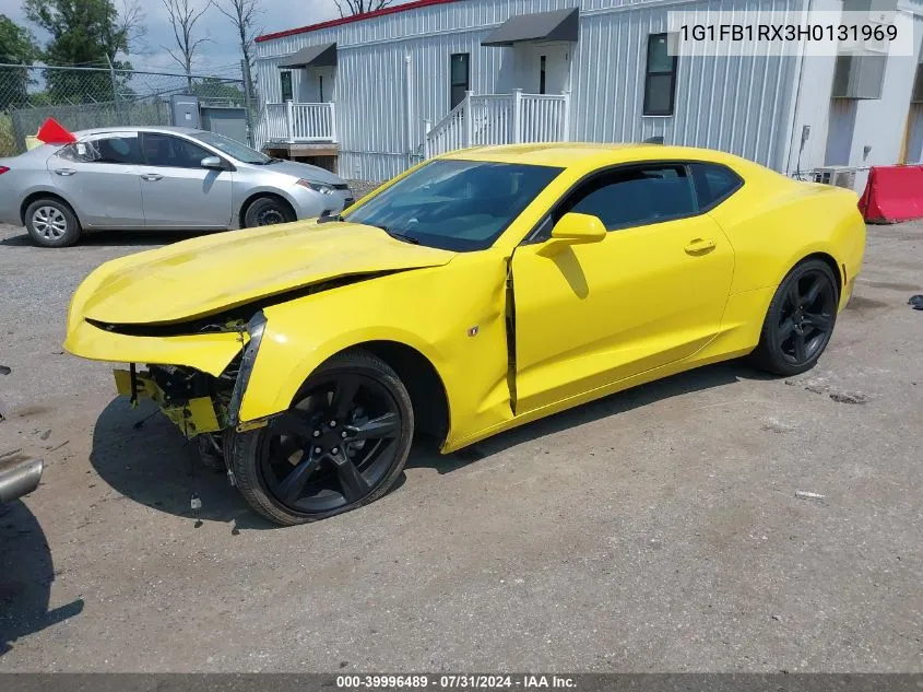 2017 Chevrolet Camaro 1Lt VIN: 1G1FB1RX3H0131969 Lot: 39996489