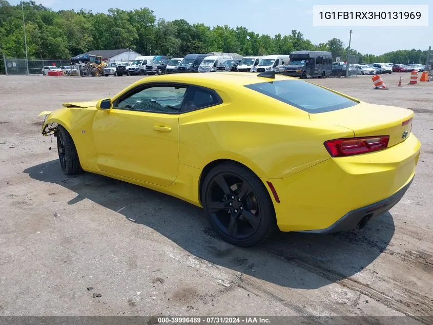 2017 Chevrolet Camaro 1Lt VIN: 1G1FB1RX3H0131969 Lot: 39996489