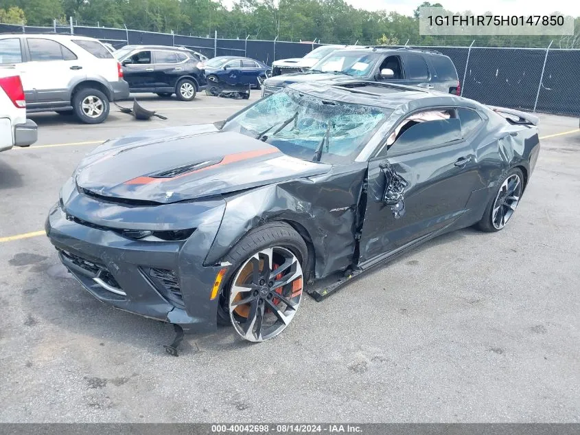 2017 Chevrolet Camaro 2Ss VIN: 1G1FH1R75H0147850 Lot: 40042698