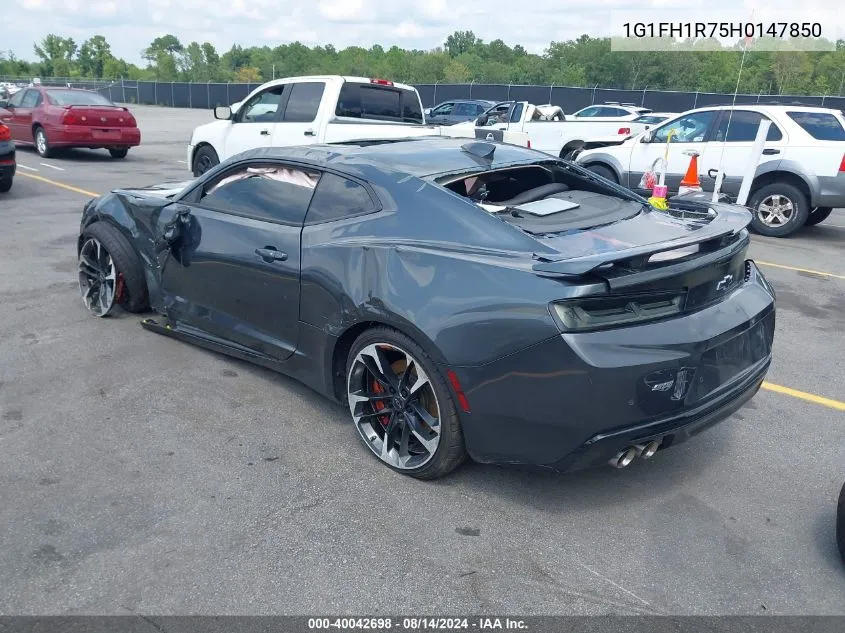 2017 Chevrolet Camaro 2Ss VIN: 1G1FH1R75H0147850 Lot: 40042698