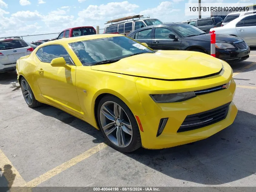 2017 Chevrolet Camaro 1Lt VIN: 1G1FB1RS8H0200949 Lot: 40044198