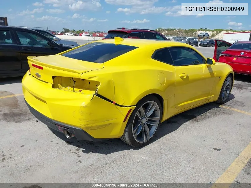 2017 Chevrolet Camaro 1Lt VIN: 1G1FB1RS8H0200949 Lot: 40044198