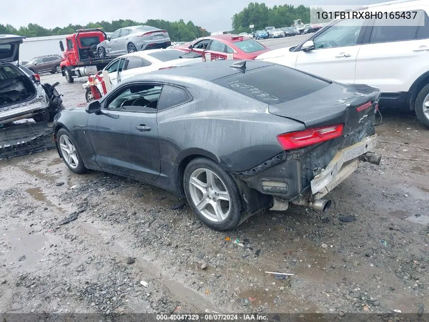 2017 Chevrolet Camaro 1Lt VIN: 1G1FB1RX8H0165437 Lot: 40047329