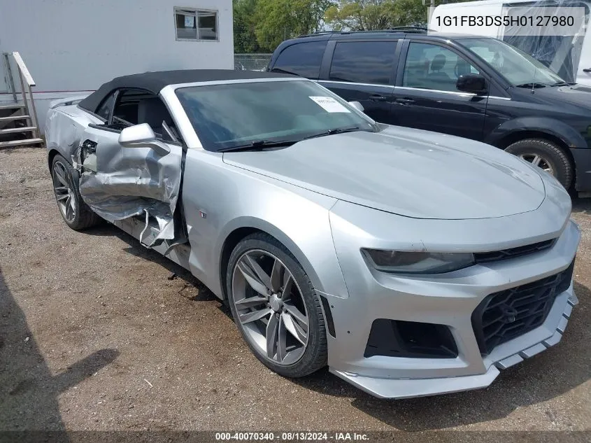 2017 Chevrolet Camaro 1Lt VIN: 1G1FB3DS5H0127980 Lot: 40070340