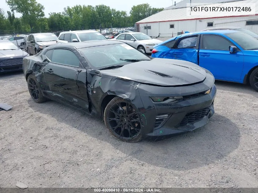 2017 Chevrolet Camaro 2Ss VIN: 1G1FG1R7XH0172486 Lot: 40098410