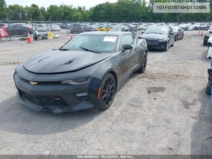 2017 Chevrolet Camaro 2Ss VIN: 1G1FG1R7XH0172486 Lot: 40098410