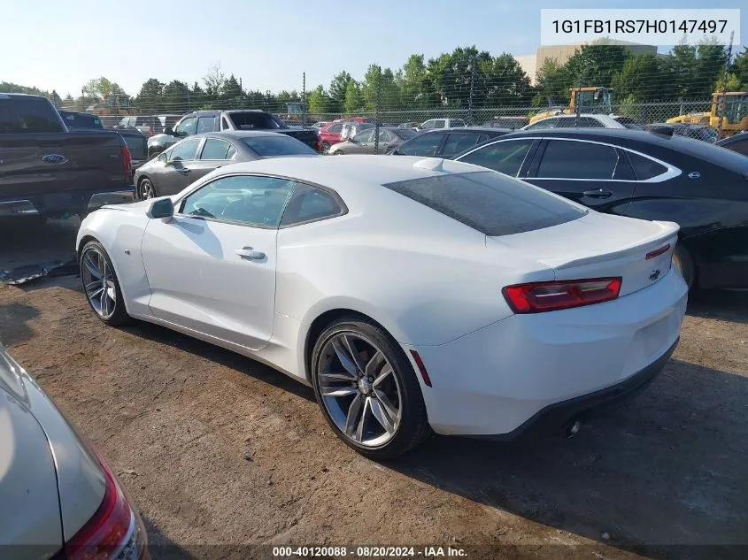 2017 Chevrolet Camaro Lt VIN: 1G1FB1RS7H0147497 Lot: 40120088